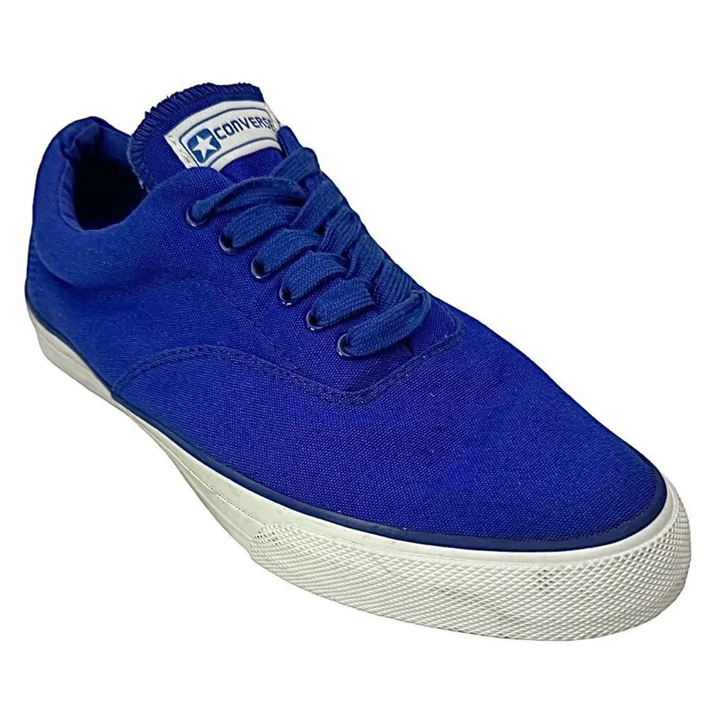 Converse Men’s Royal Blue Canvas Sneakers Size 12 M Classic Lace-Up Casual Shoes - Picture 1 of 11